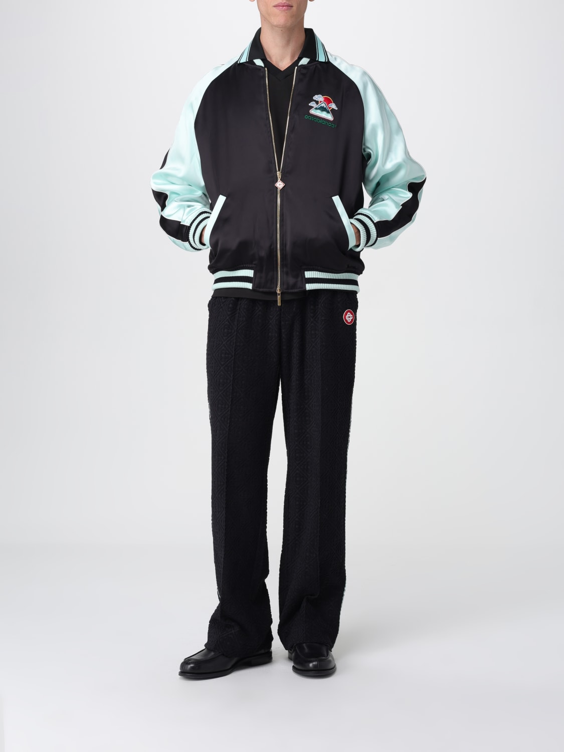 CASABLANCA GIACCA: Giacca varsity Casablanca in viscosa , Fantasia - Img 2