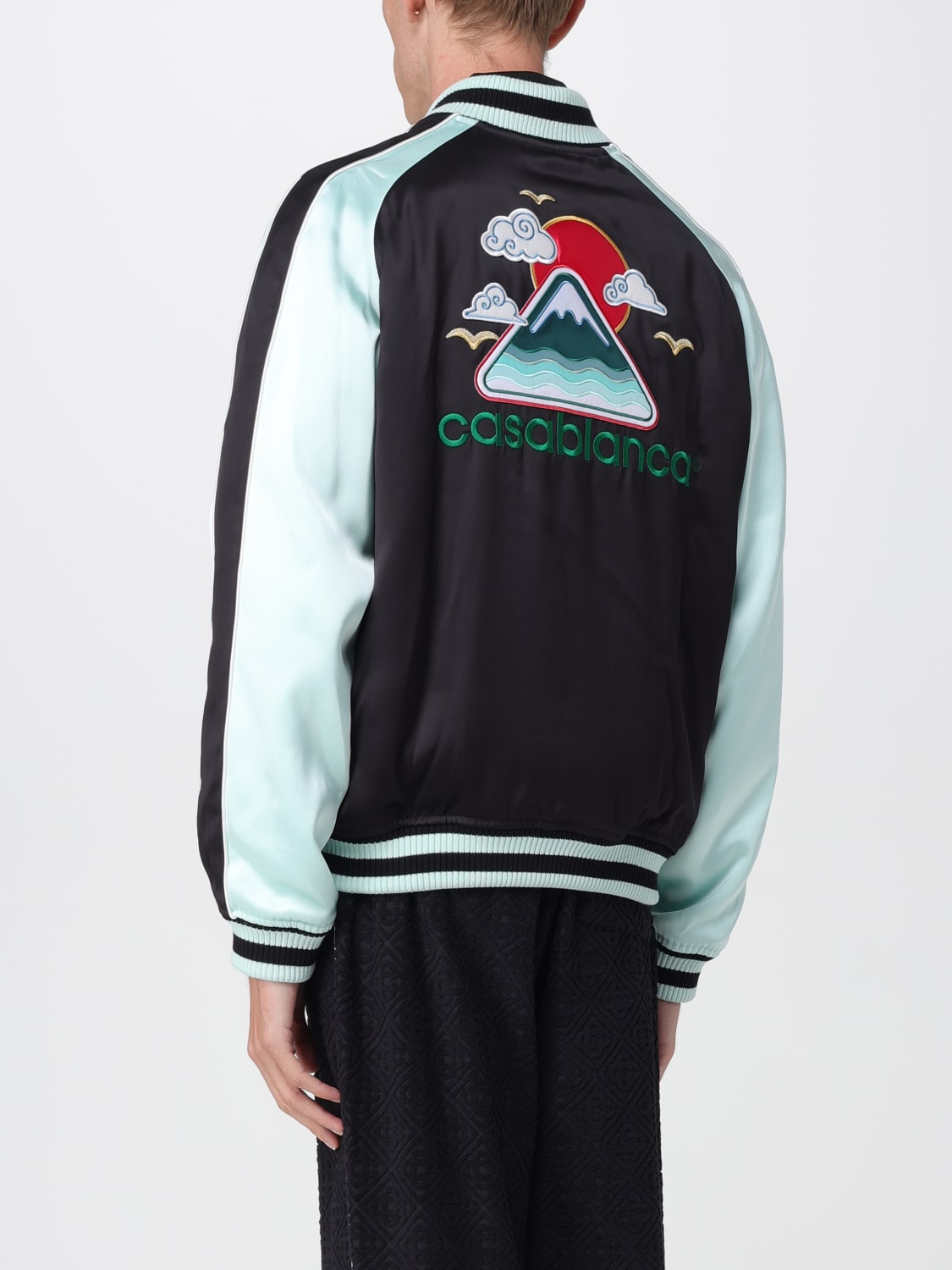 CASABLANCA GIACCA: Giacca varsity Casablanca in viscosa , Fantasia - Img 3