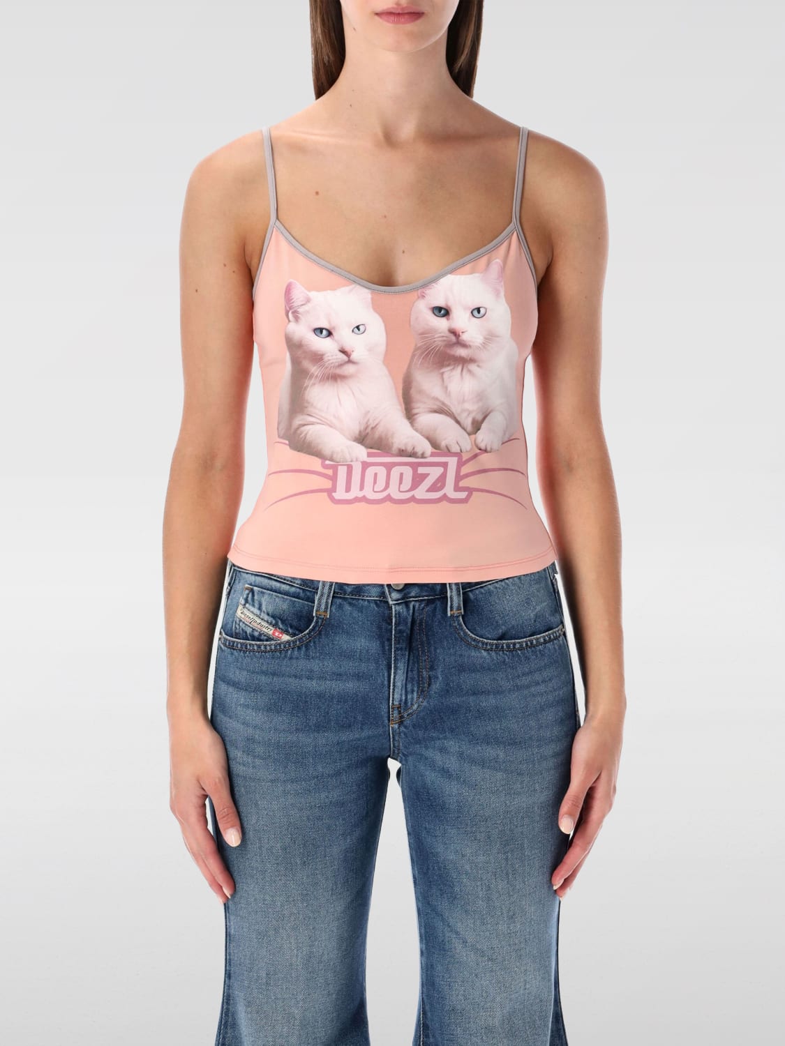 DIESEL TOP: Top woman Diesel, Pink - Img 1