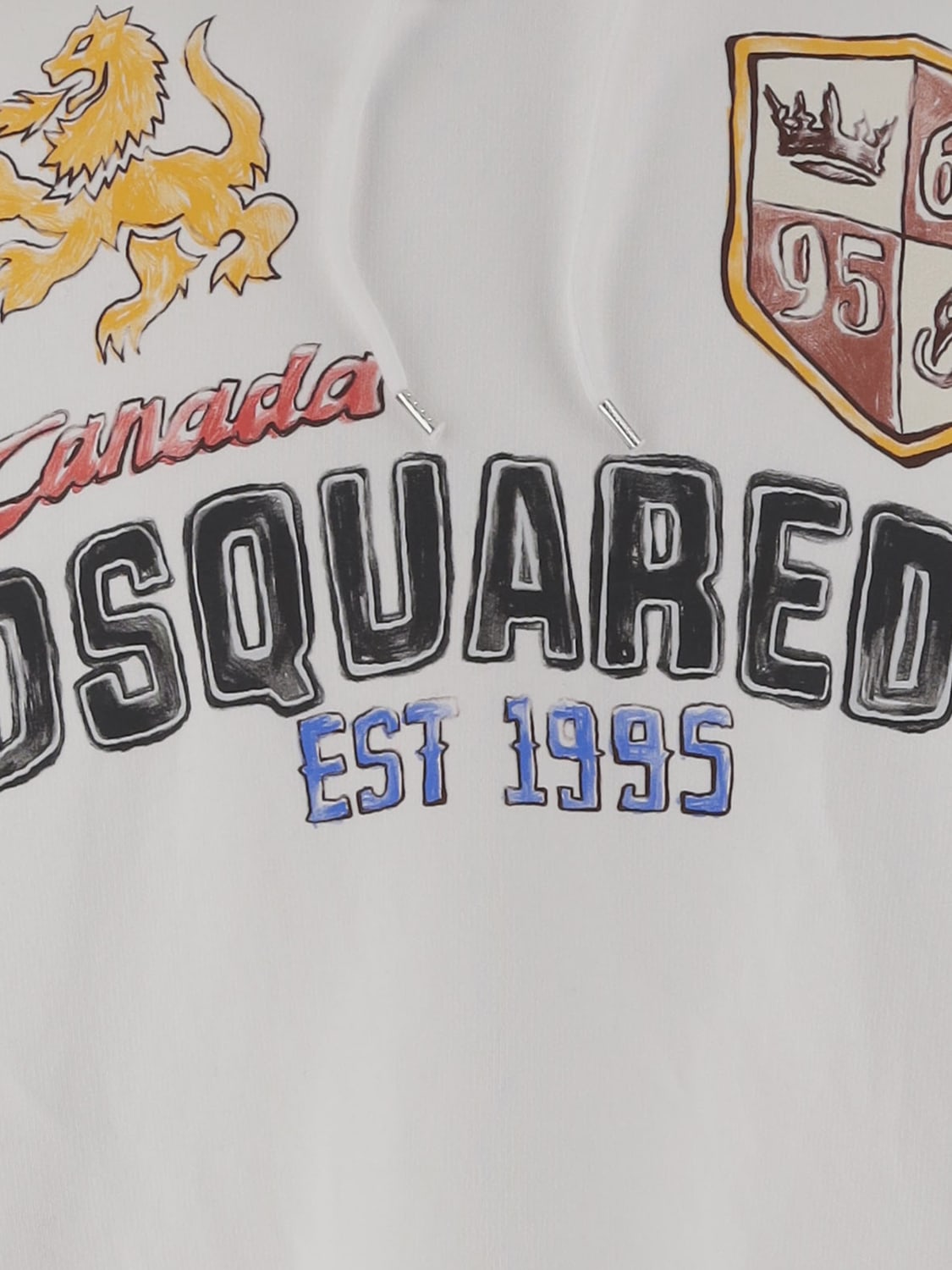 DSQUARED2 SWEATSHIRT: Sweater men Dsquared2, White - Img 3