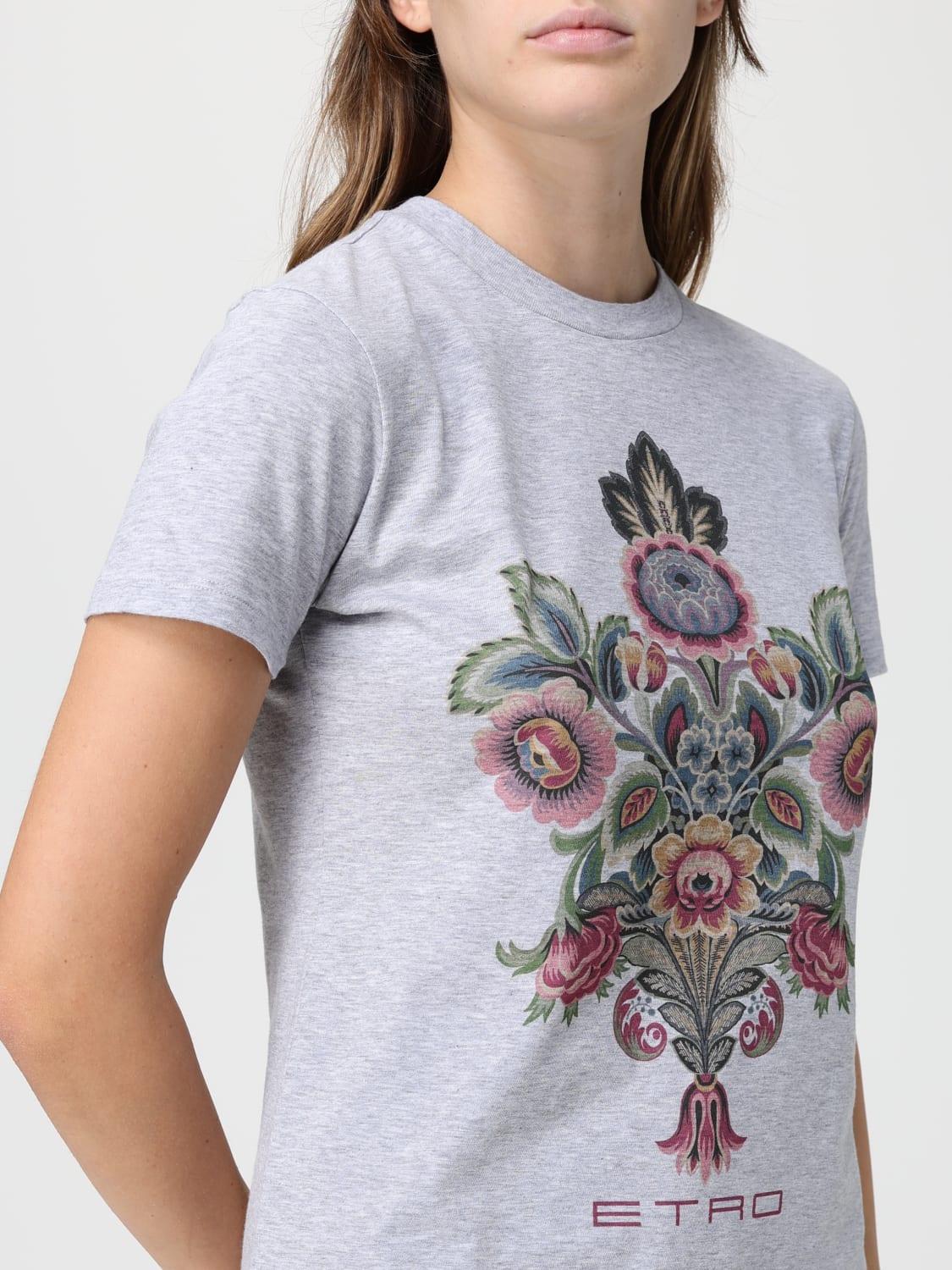 ETRO T-SHIRT: T-shirt femme Etro, Gris - Img 4