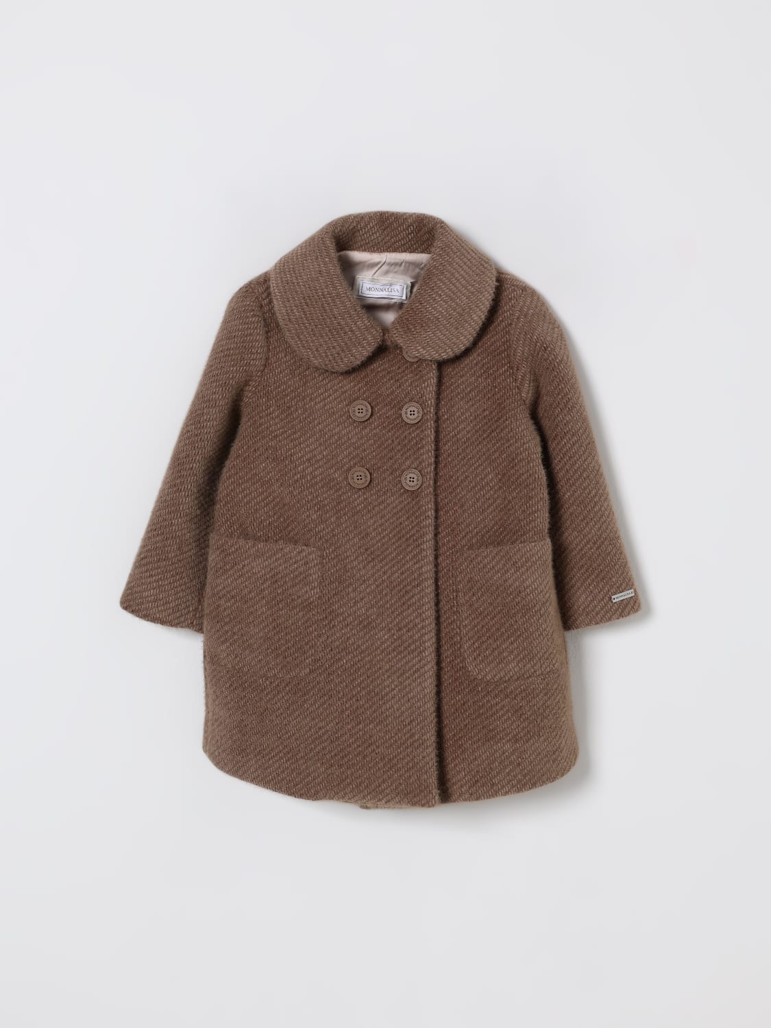 MONNALISA COAT: Coat kids Monnalisa, Beige - Img 1
