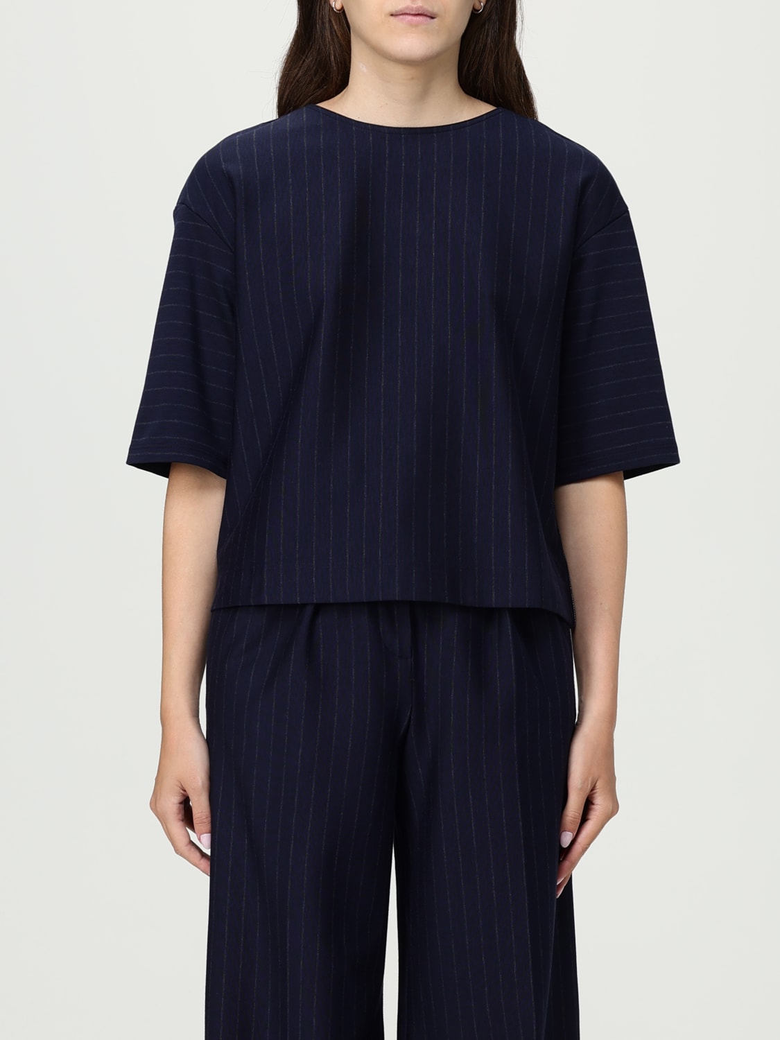 MM MAX MARA TOP: Pullover damen Mm Max Mara, Blau - Img 1