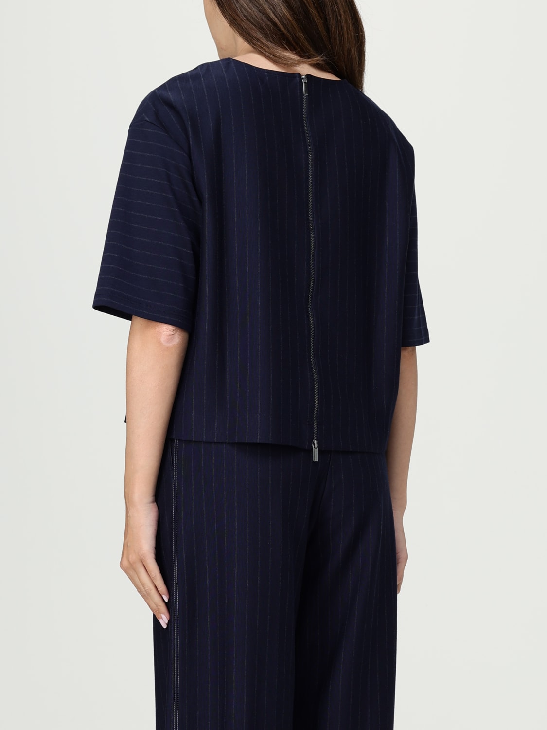 MM MAX MARA TOP: Pullover damen Mm Max Mara, Blau - Img 3