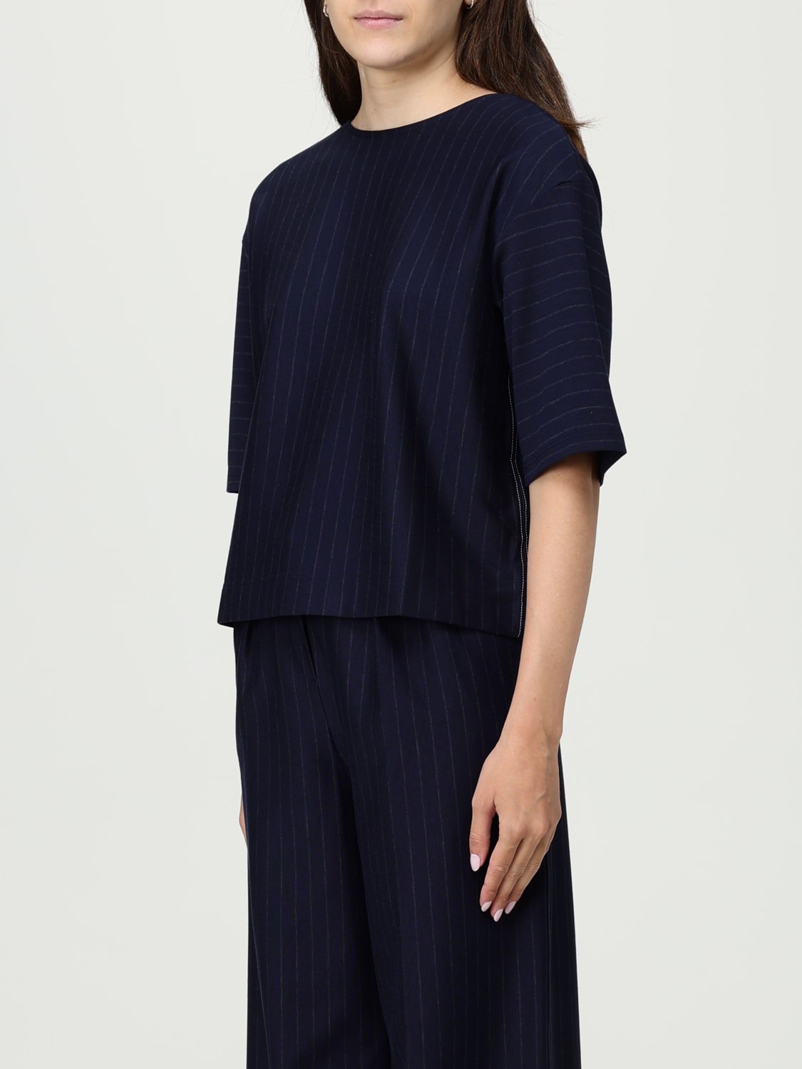 MM MAX MARA TOP: Pullover damen Mm Max Mara, Blau - Img 4