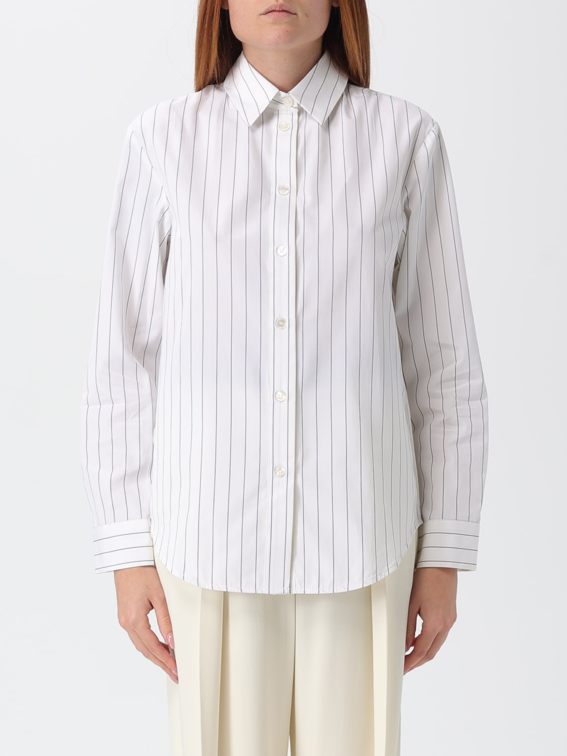 MM MAX MARA HEMDBLUSE: Hemdbluse damen Mm Max Mara, Weiß - Img 1