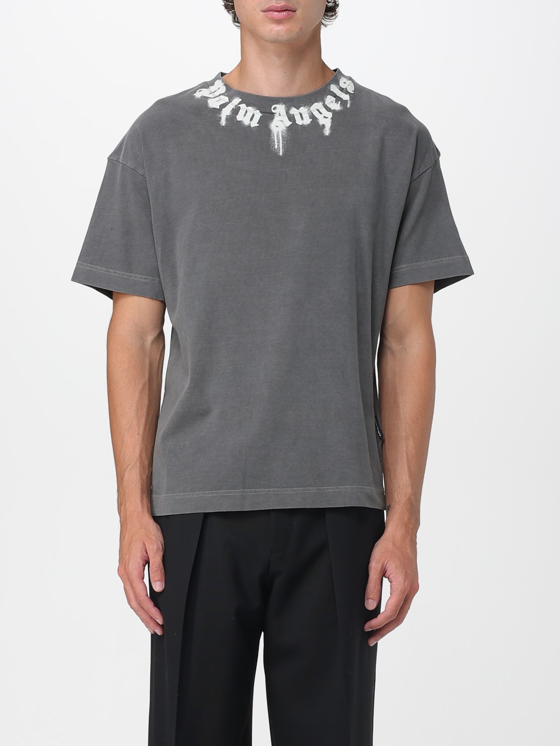 PALM ANGELS T-SHIRT: T-shirt men Palm Angels, Grey - Img 1