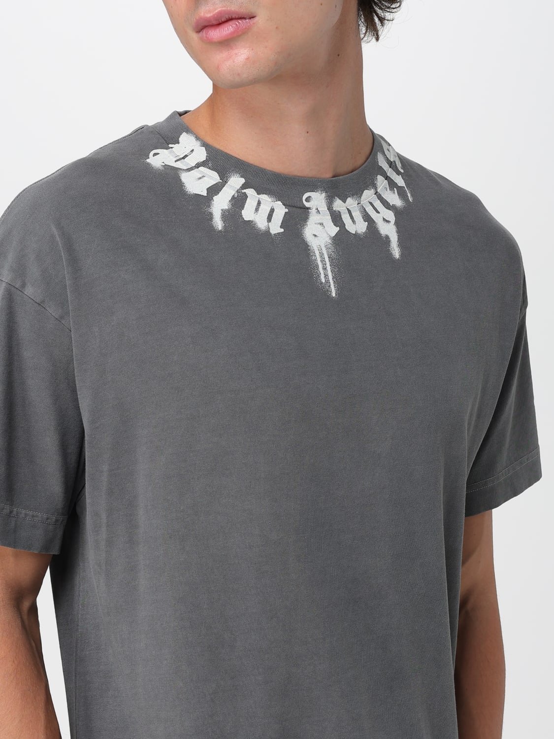 PALM ANGELS T-SHIRT: T-shirt men Palm Angels, Grey - Img 5