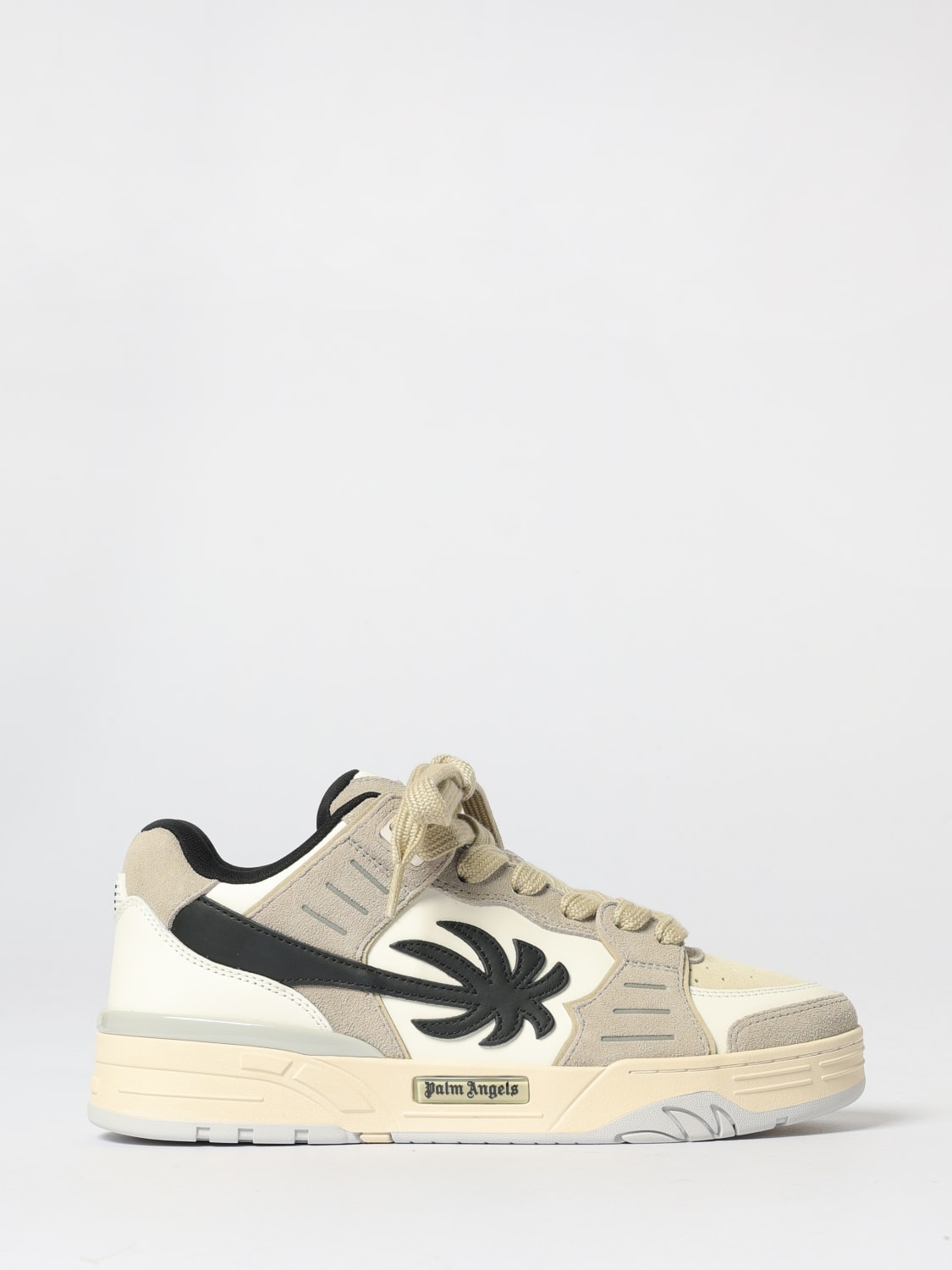 PALM ANGELS SNEAKERS: Sneakers Venice Palm Angels in pelle , Bianco - Img 1
