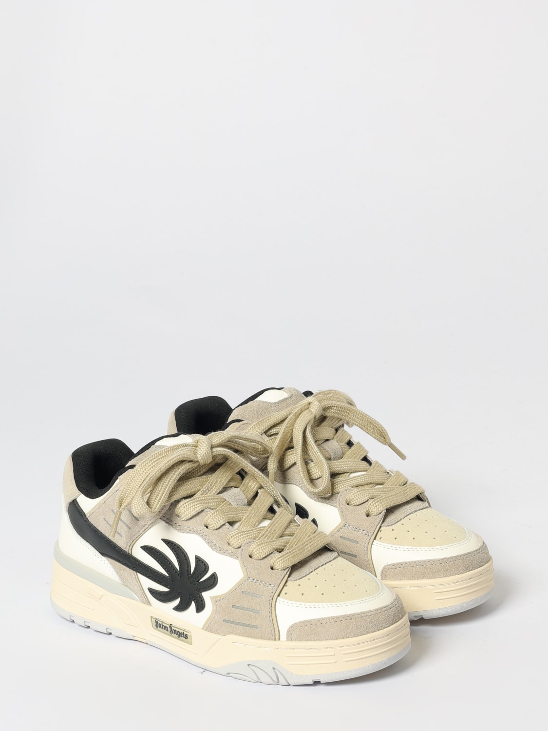 PALM ANGELS SNEAKERS: Sneakers Venice Palm Angels in pelle , Bianco - Img 2
