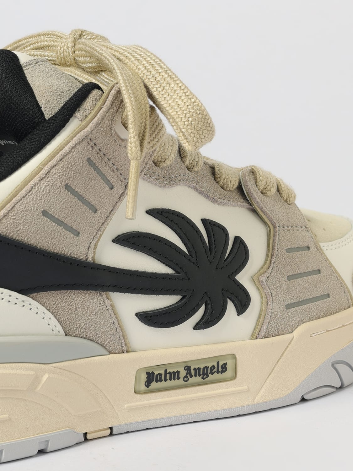 PALM ANGELS SNEAKERS: Sneakers Venice Palm Angels in pelle , Bianco - Img 4