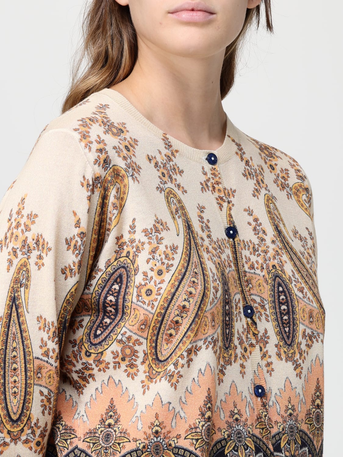 ETRO SWEATER: Cardigan woman Etro, Multicolor - Img 4