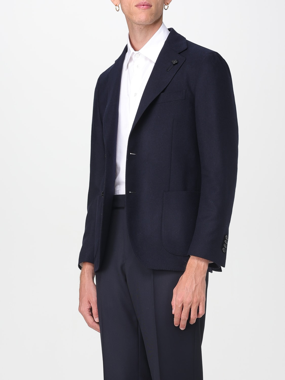 LARDINI JACKET: Blazer men Lardini, Blue - Img 3