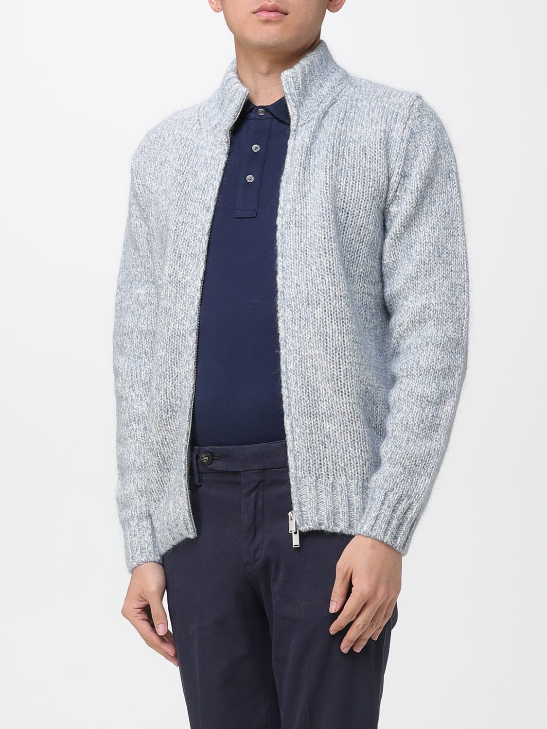 LARDINI PULL: Cardigan homme Lardini, Blanc - Img 3