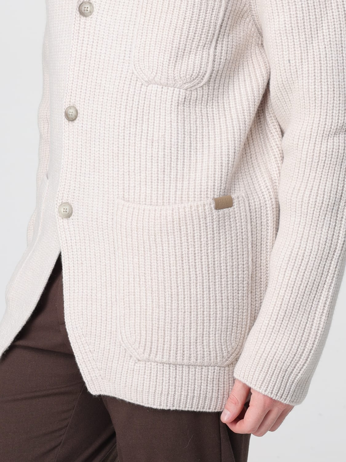 FAY PULLOVER: Pullover herren Fay, Cream - Img 4