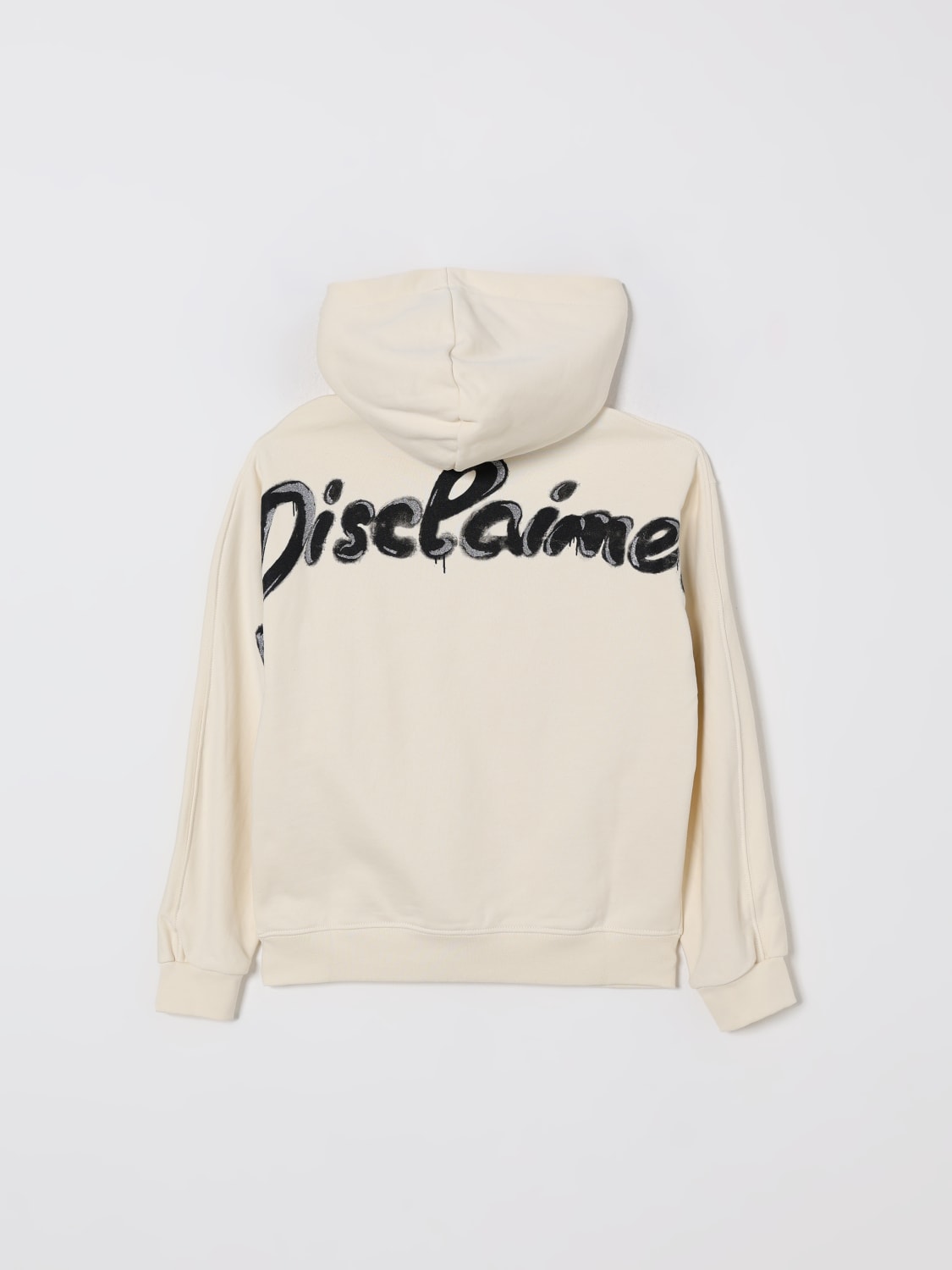 DISCLAIMER SWEATER: Sweater kids Disclaimer, Yellow Cream - Img 2