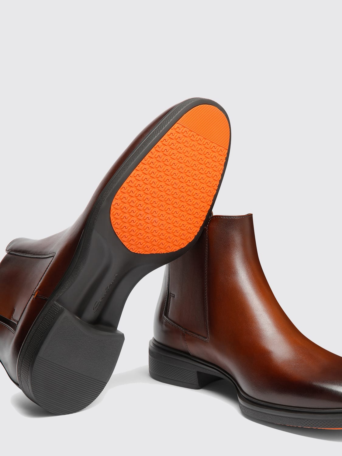 SANTONI BOOT: Shoes men Santoni, Brown - Img 4