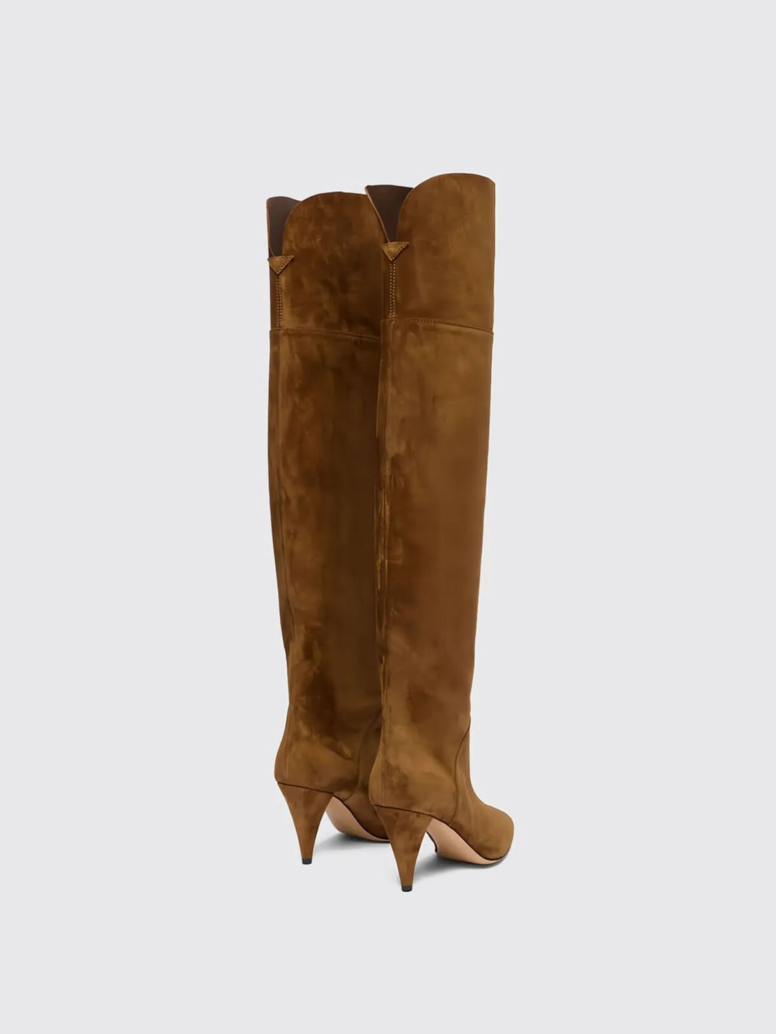 CASADEI STIVALI: Stivale Venus Casadei in camoscio , Marrone - Img 3