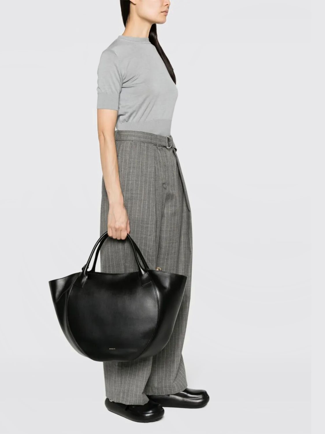 WANDLER BOLSO DE MANO: Bolso de hombro mujer Wandler, Negro - Img 2