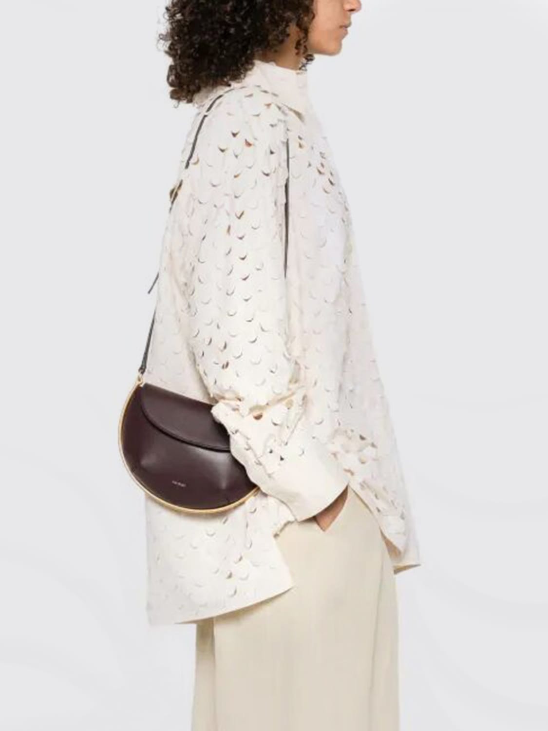 WANDLER BOLSO DE HOMBRO: Bolso de hombro mujer Wandler, Ciruela - Img 2