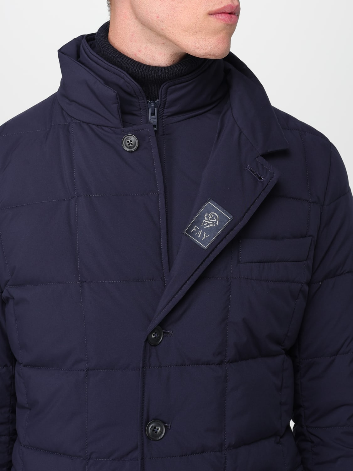 FAY JACKET: Coat men Fay, Blue - Img 4