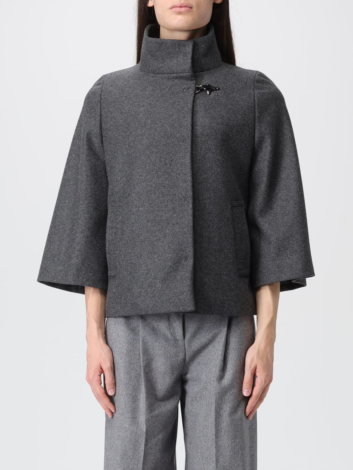 FAY COAT: Coat woman Fay, Grey - Img 1