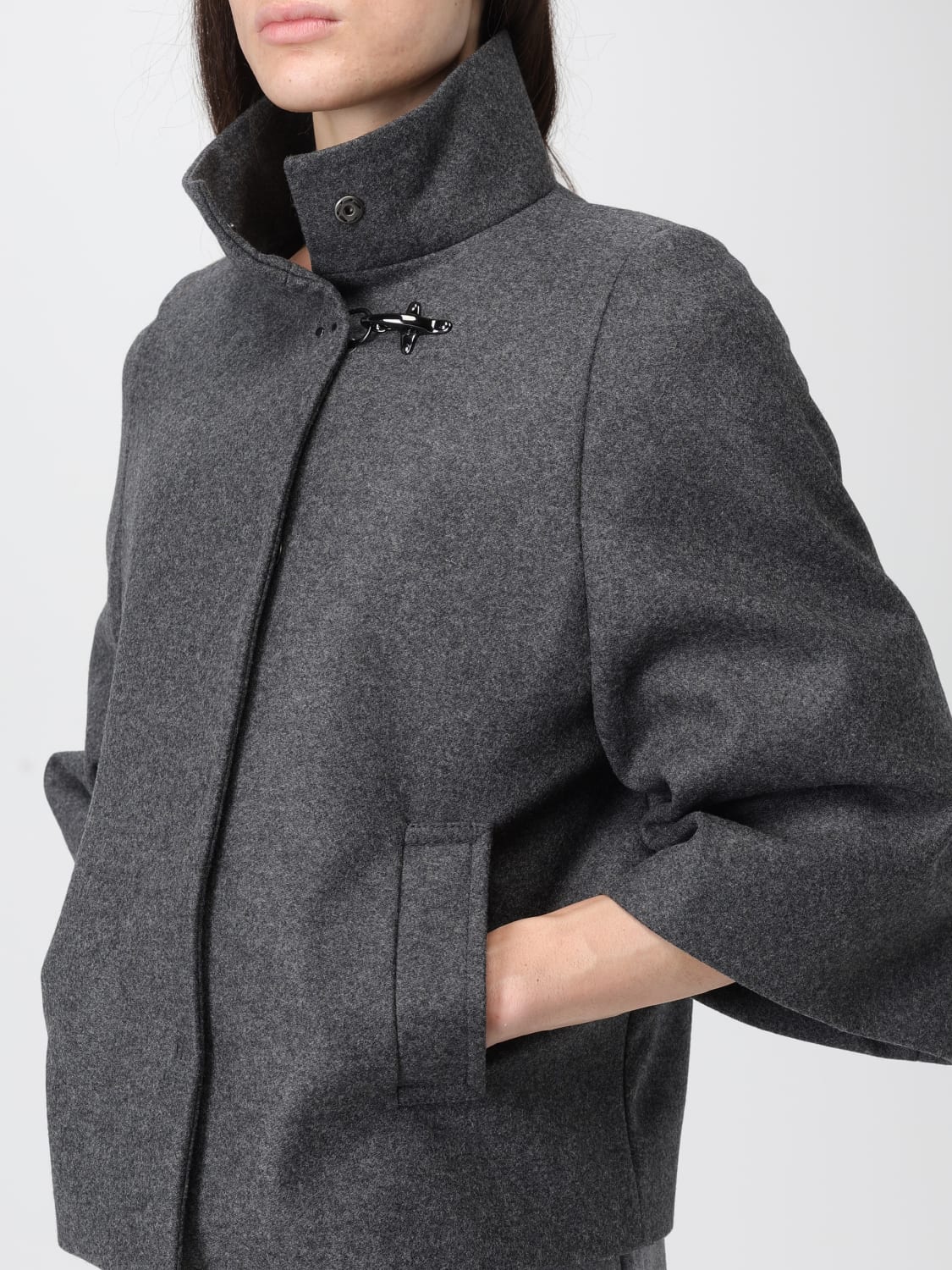 FAY COAT: Coat woman Fay, Grey - Img 4