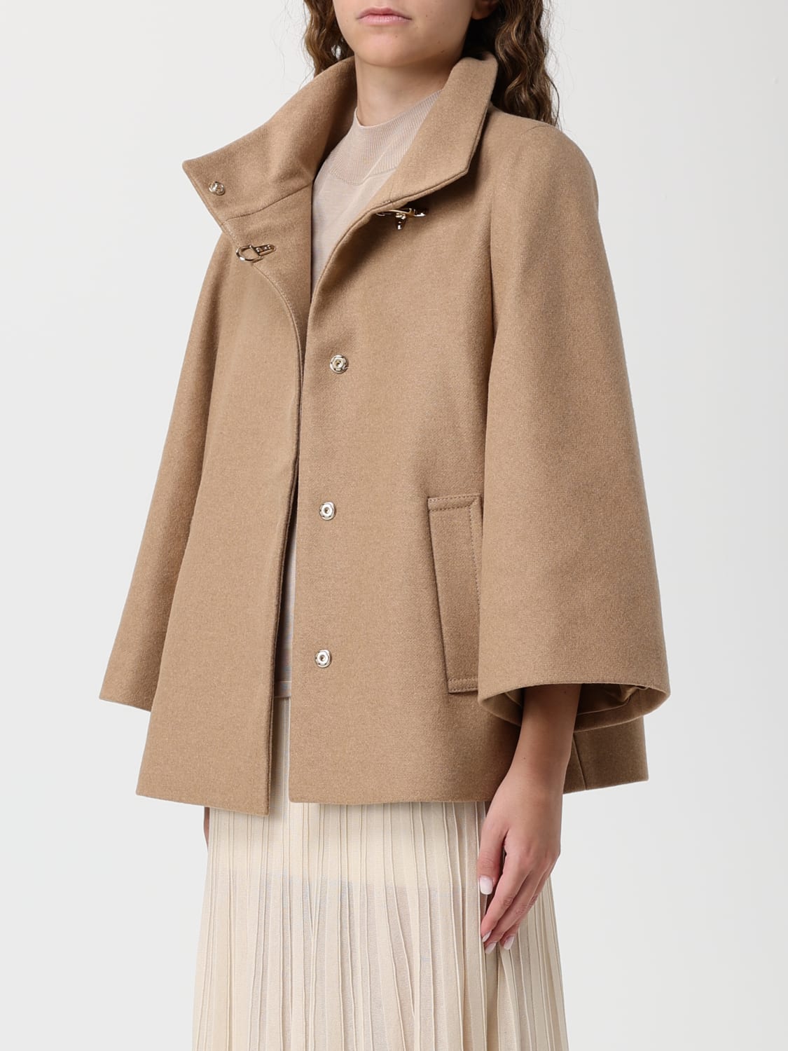 FAY COAT: Coat woman Fay, Camel - Img 3