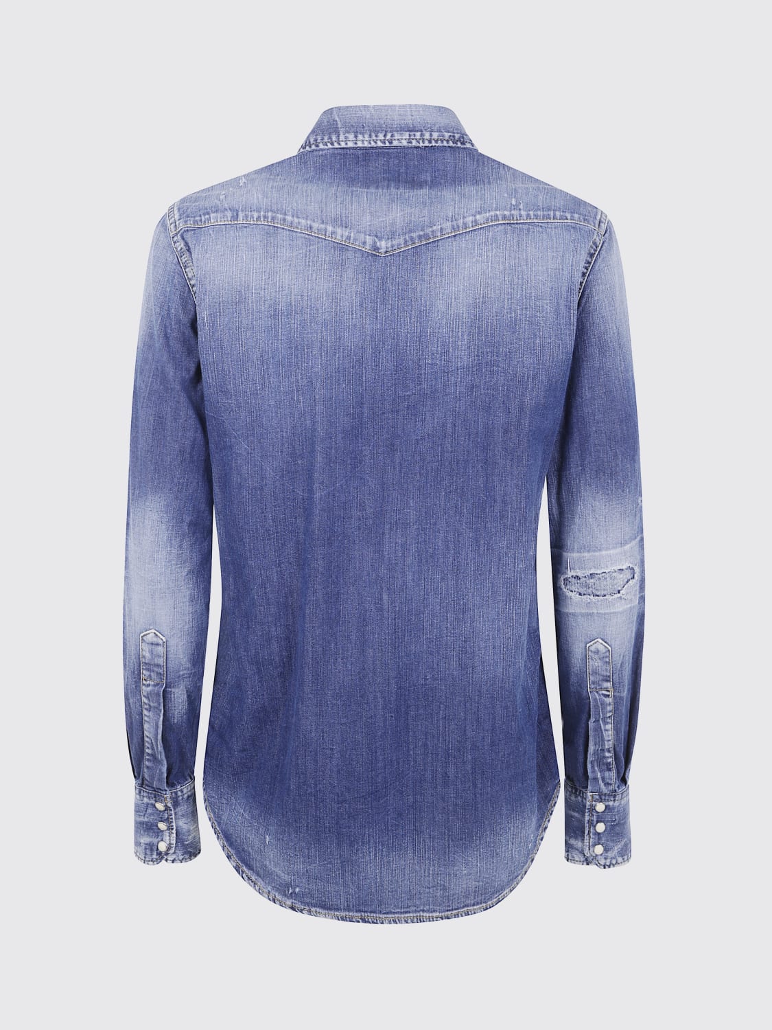 DSQUARED2 CAMICIA: Camicia casual Dsquared2 in denim stretch , Blue Navy - Img 2