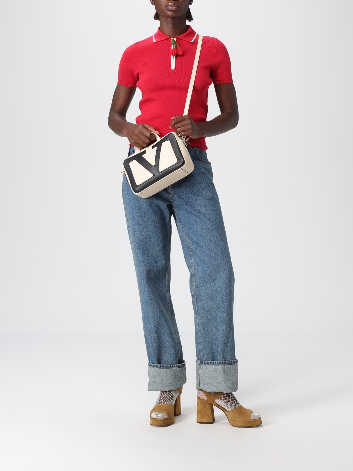 VALENTINO GARAVANI BOLSO DE MANO: Bolso de hombro mujer Valentino Garavani, Blanco - Img 2