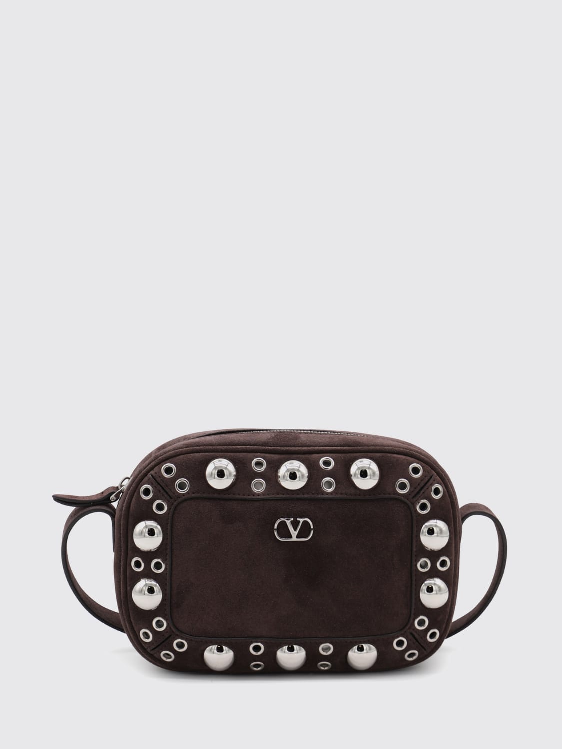 VALENTINO GARAVANI MINI BAG: Shoulder bag woman Valentino Garavani, Brown - Img 1
