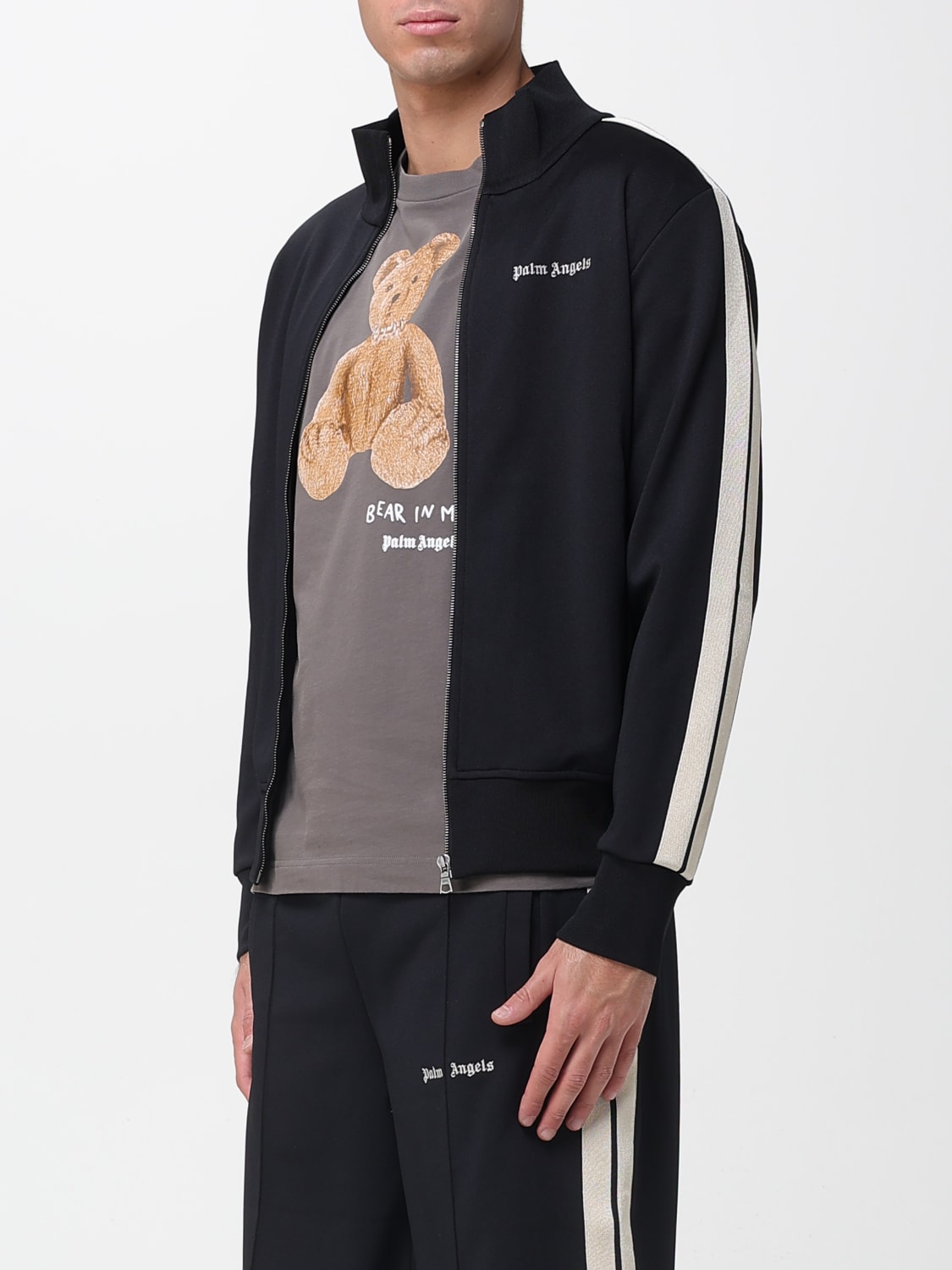 PALM ANGELS SWEATSHIRT: Jacket men Palm Angels, Black - Img 4