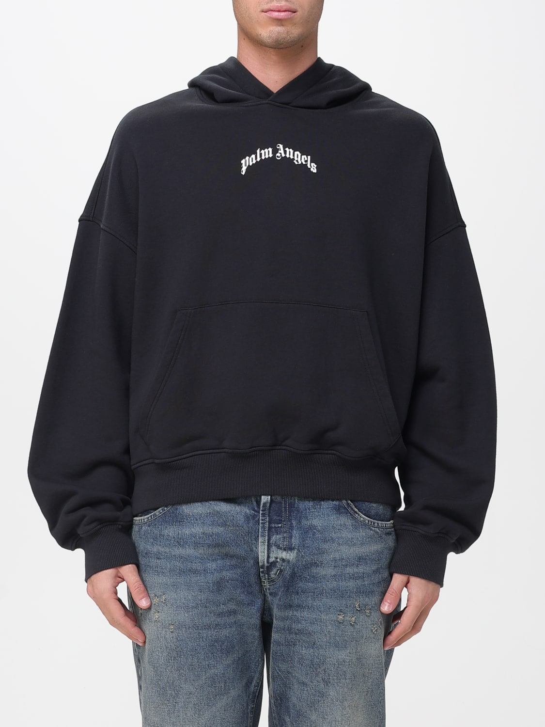 PALM ANGELS SWEATSHIRT: Sweatshirt men Palm Angels, Black - Img 1