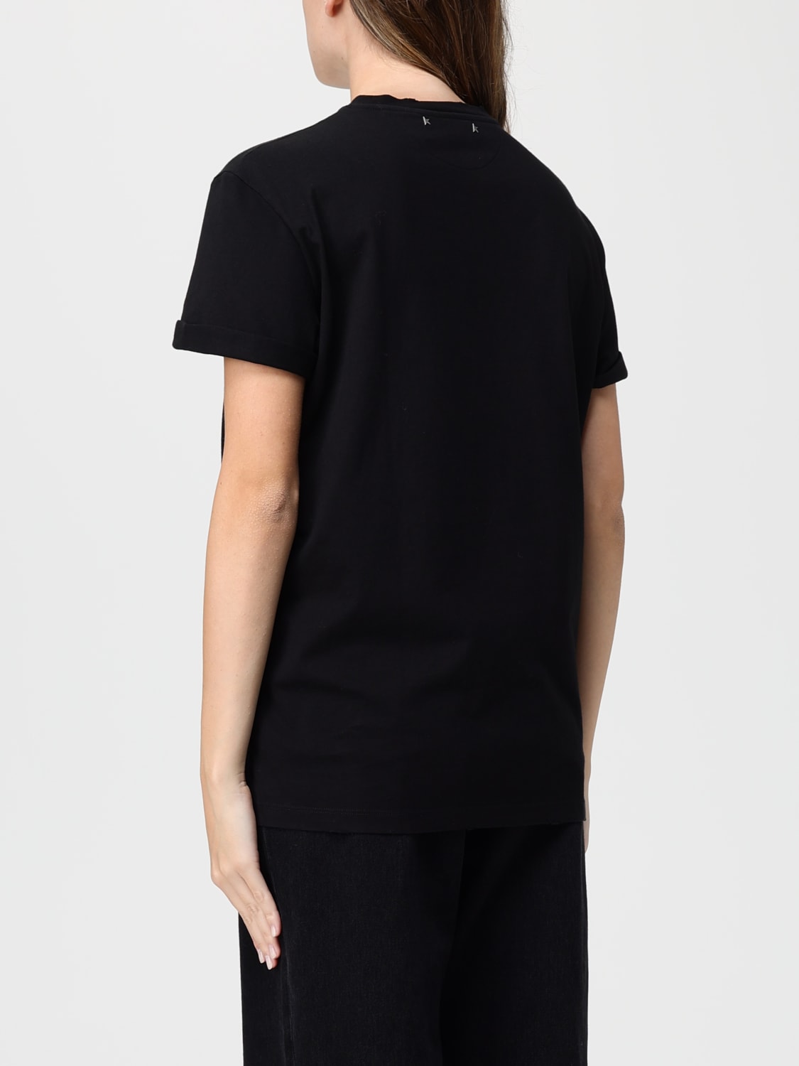 GOLDEN GOOSE T-SHIRTS: T-shirt basic Golden Goose in cotone , Nero - Img 2