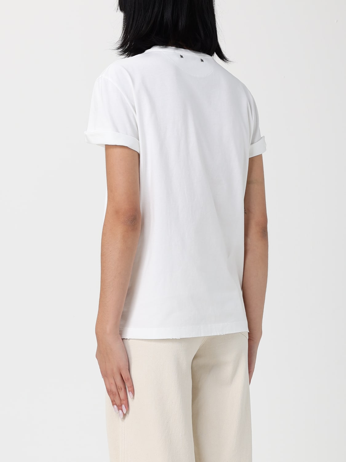 GOLDEN GOOSE T-SHIRT: T-shirt damen Golden Goose, Weiß - Img 2