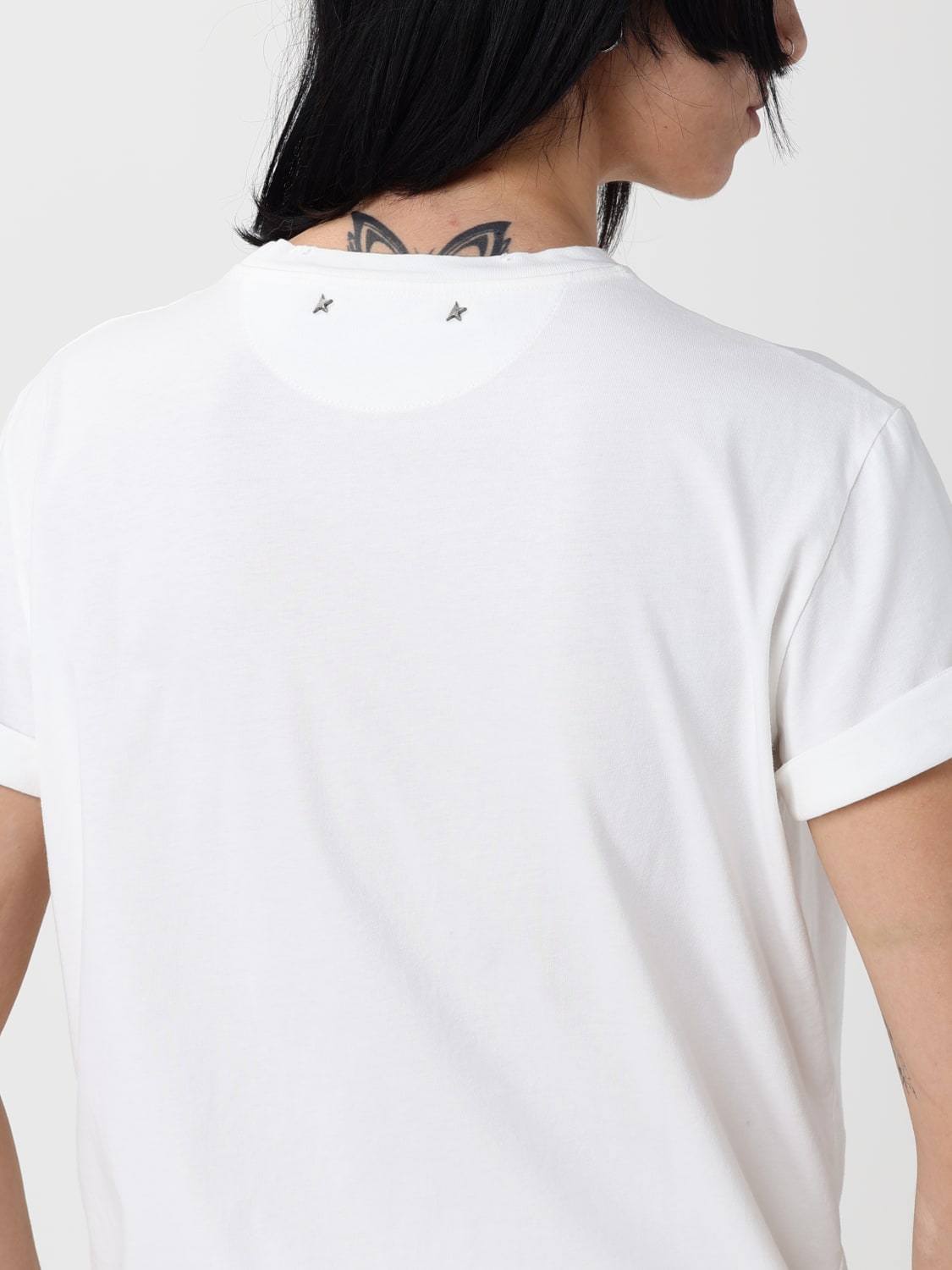 GOLDEN GOOSE T-SHIRT: T-shirt damen Golden Goose, Weiß - Img 4