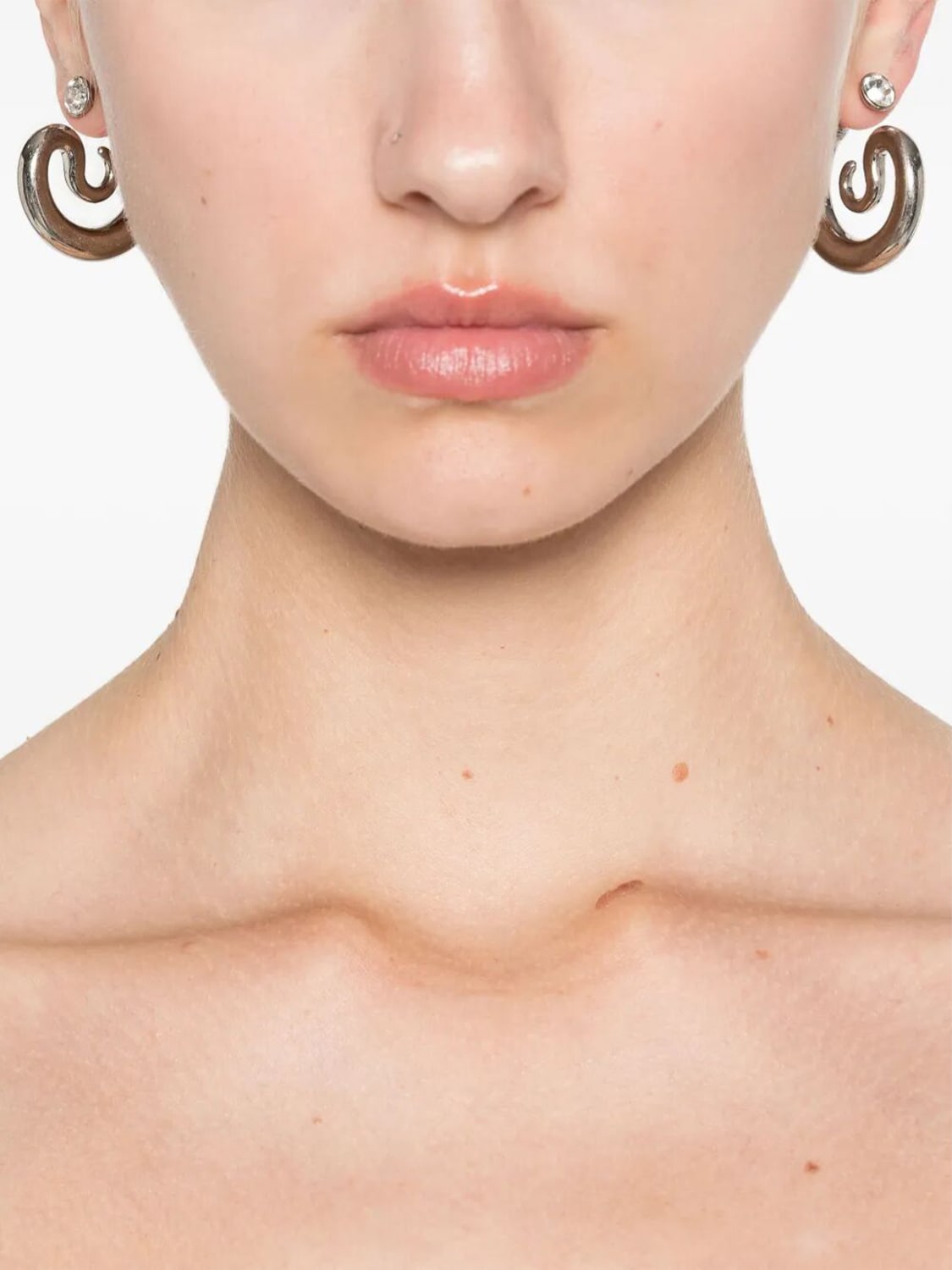 PANCONESI GIOIELLO: Orecchini Serpent Diamond Panconesi in ottone con strass incastonati , Silver - Img 2