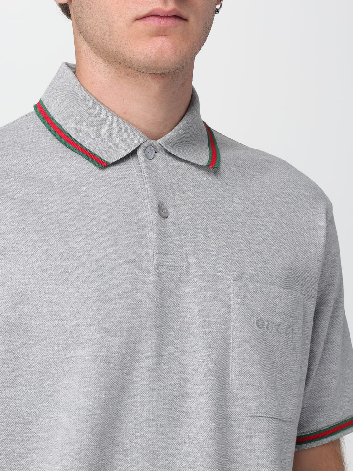GUCCI POLO: Polo hombre Gucci, Gris - Img 5