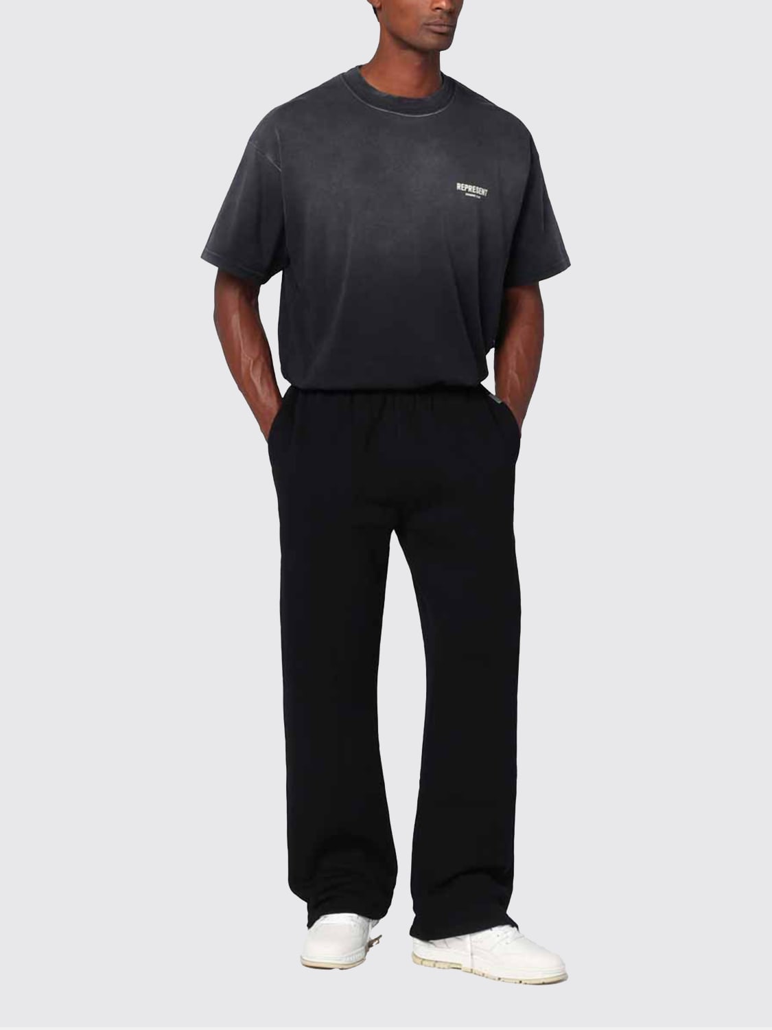REPRESENT 裤子: 裤子 男士 Represent, 黑色 - Img 2