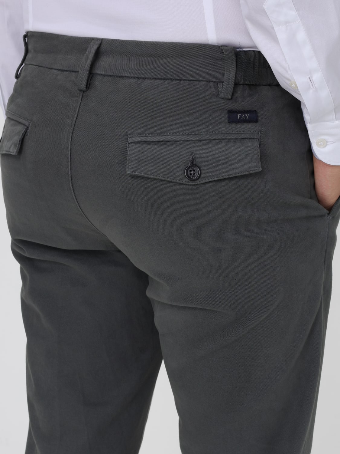 FAY PANTS: Pants men Fay, Grey - Img 3