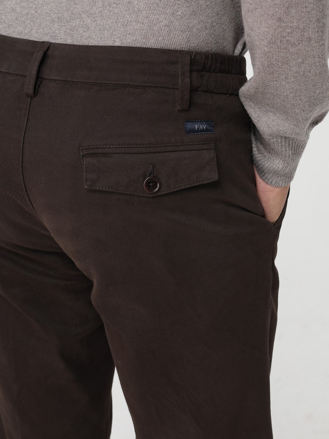 FAY HOSE: Hose herren Fay, Braun - Img 3