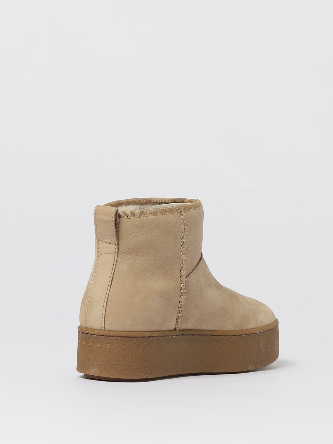 HOGAN ブーツ: フラットショートブーツ レディース Hogan, ホワイト - Img 3