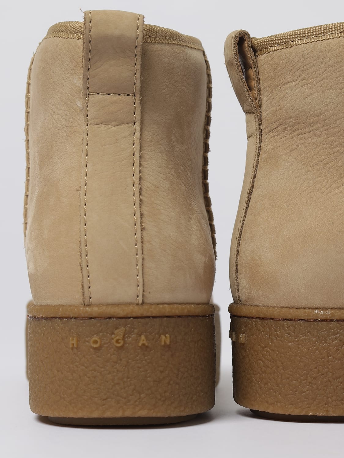 HOGAN ブーツ: フラットショートブーツ レディース Hogan, ホワイト - Img 4