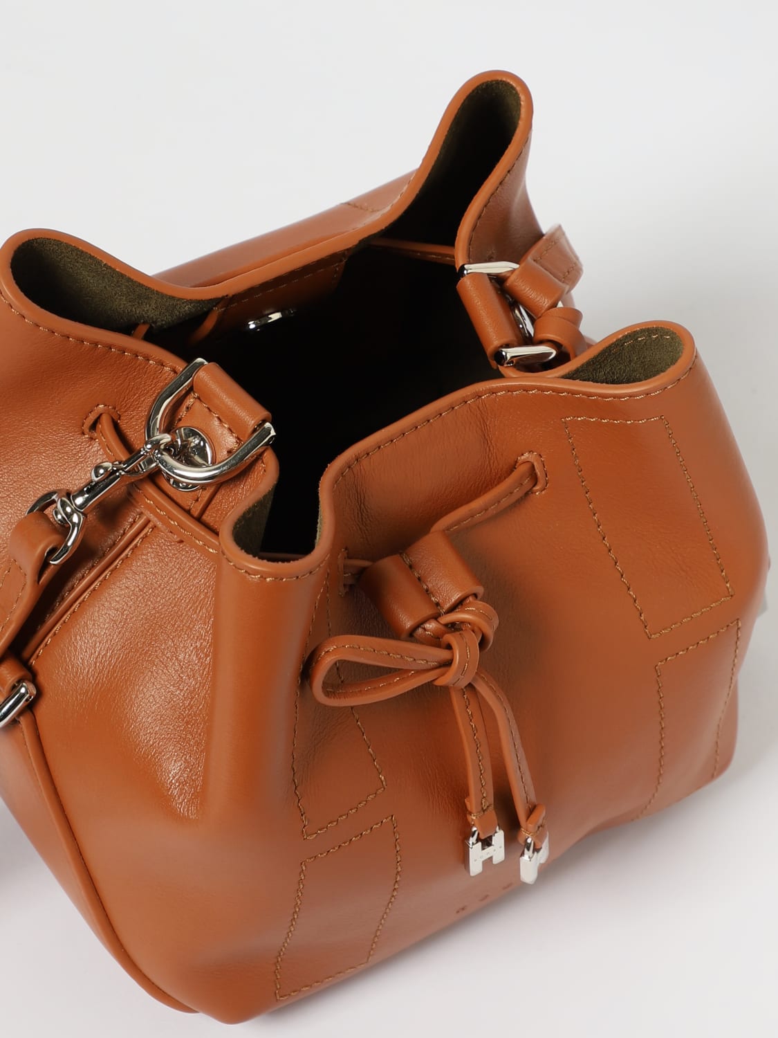 HOGAN HANDTASCHE: Handtasche damen Hogan, Braun - Img 4