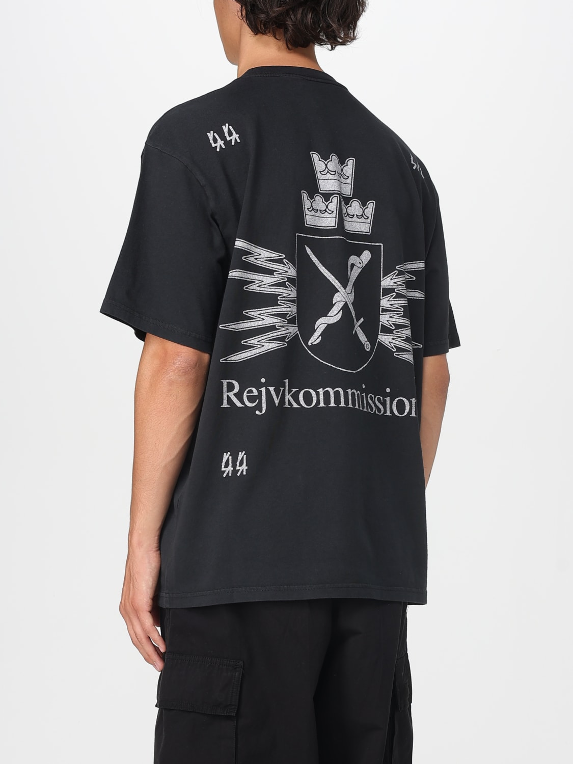 44 LABEL GROUP T-SHIRT: T-shirt men 44 Label Group, Black - Img 2