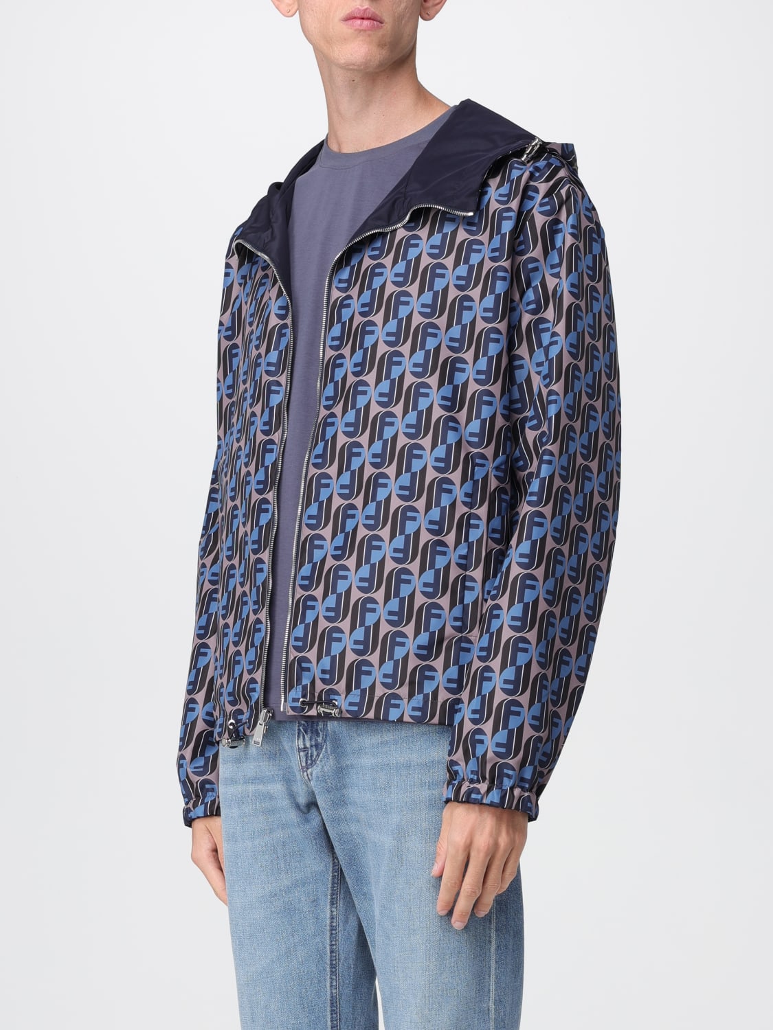 FENDI JACKET: Jacket men Fendi, Blue - Img 4