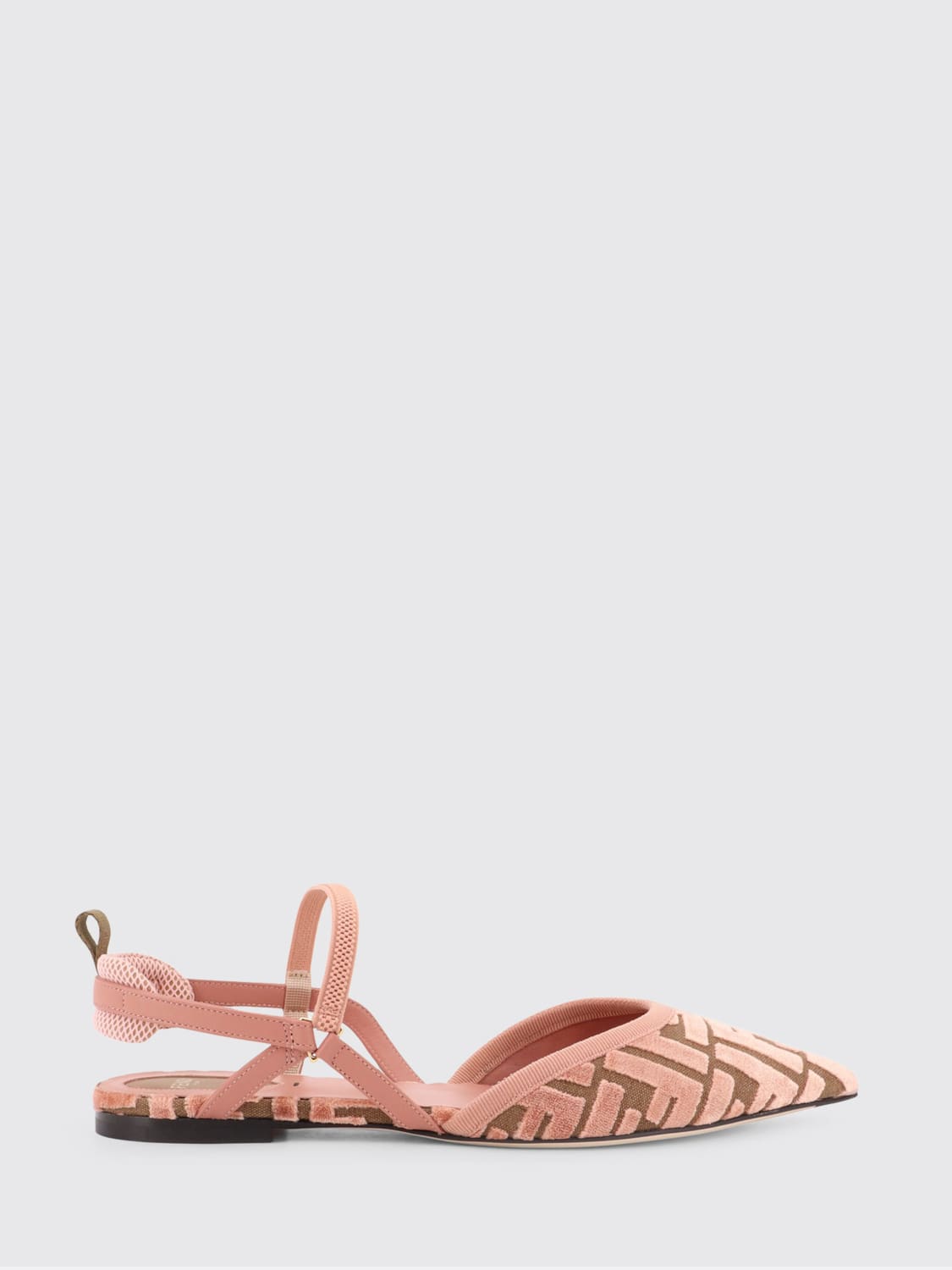 FENDI PUMP: Flat sandals woman Fendi, Pink - Img 1