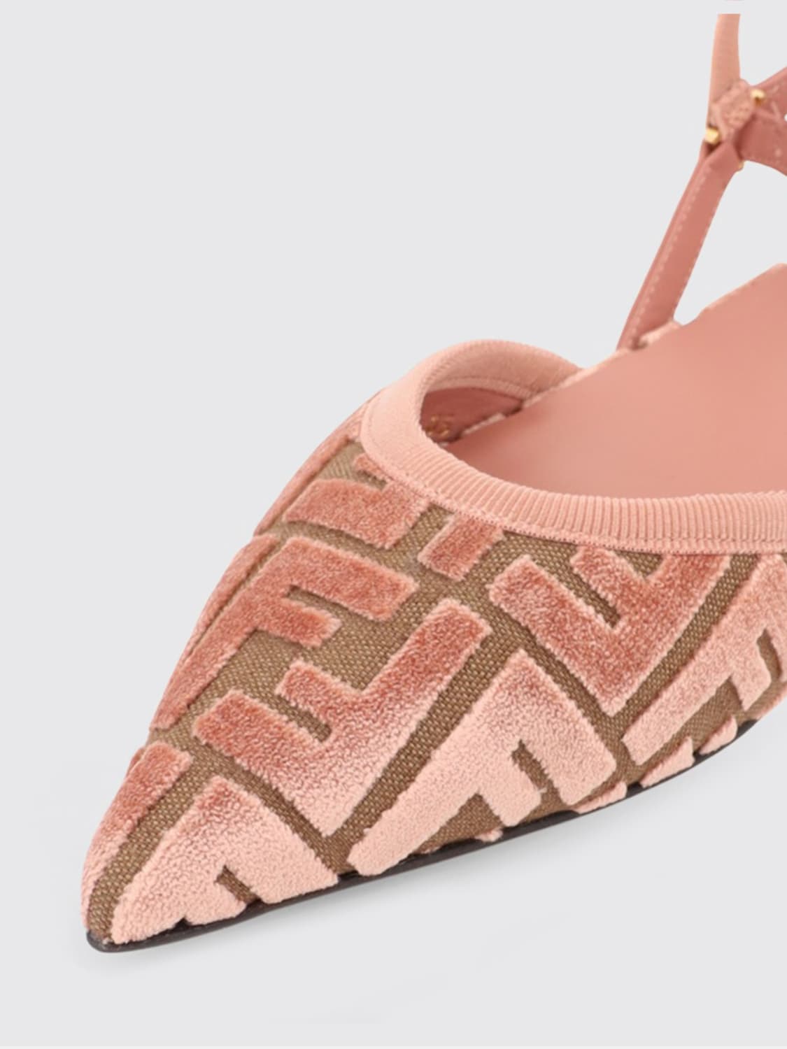 FENDI PUMP: Flat sandals woman Fendi, Pink - Img 4