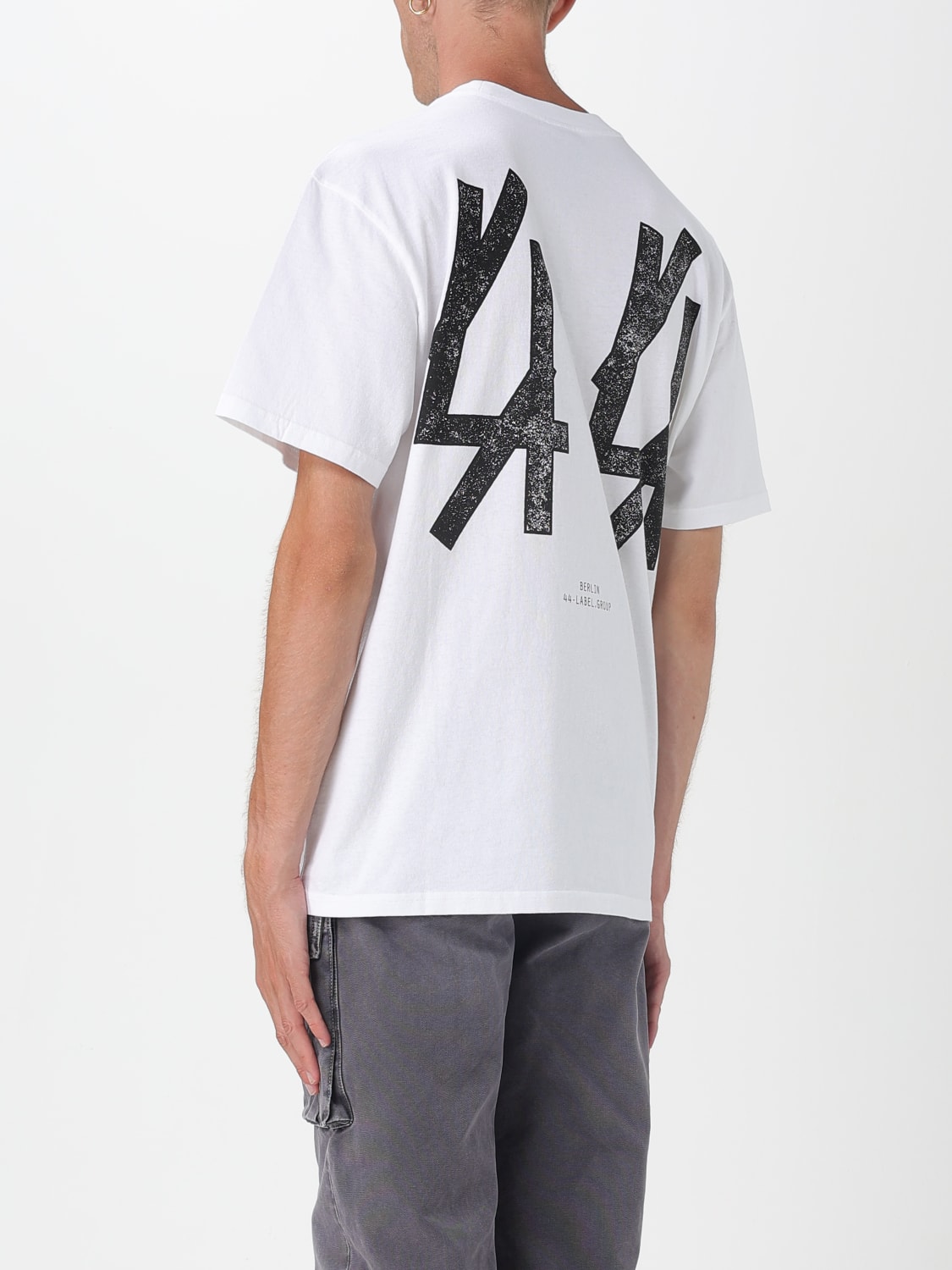 44 LABEL GROUP T-SHIRT: T-shirt in cotone con logo 44 Label Group, Bianco - Img 2