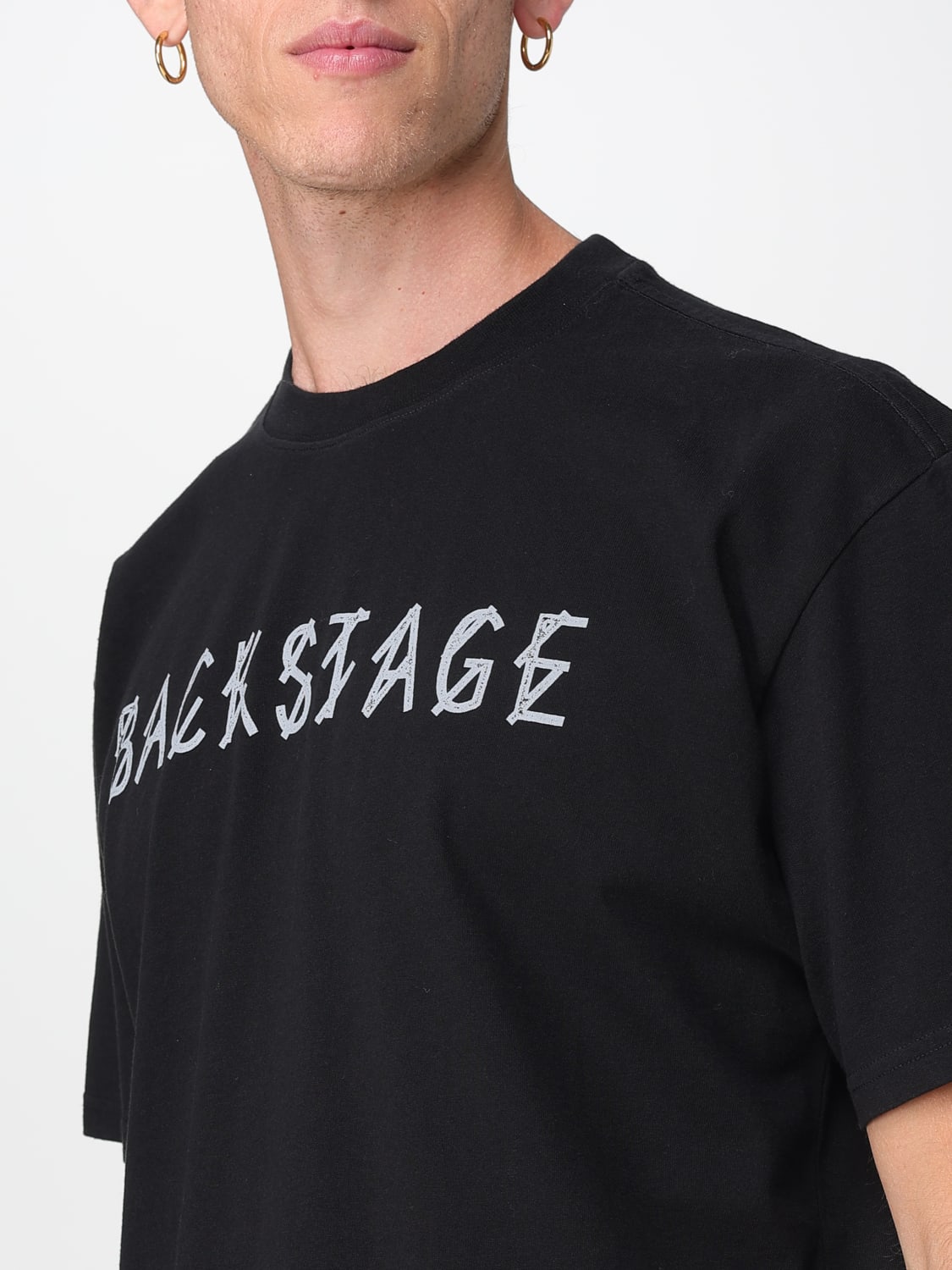 44 LABEL GROUP T-SHIRT: T-shirt homme 44 Label Group, Noir - Img 3